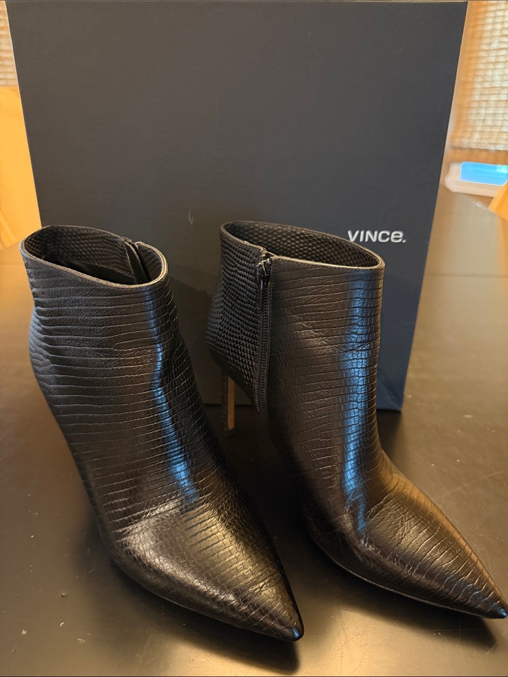 Vince Chara Leather Booties